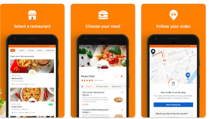 أهم تطبيقات توصيل الطعام في ألمانيا
